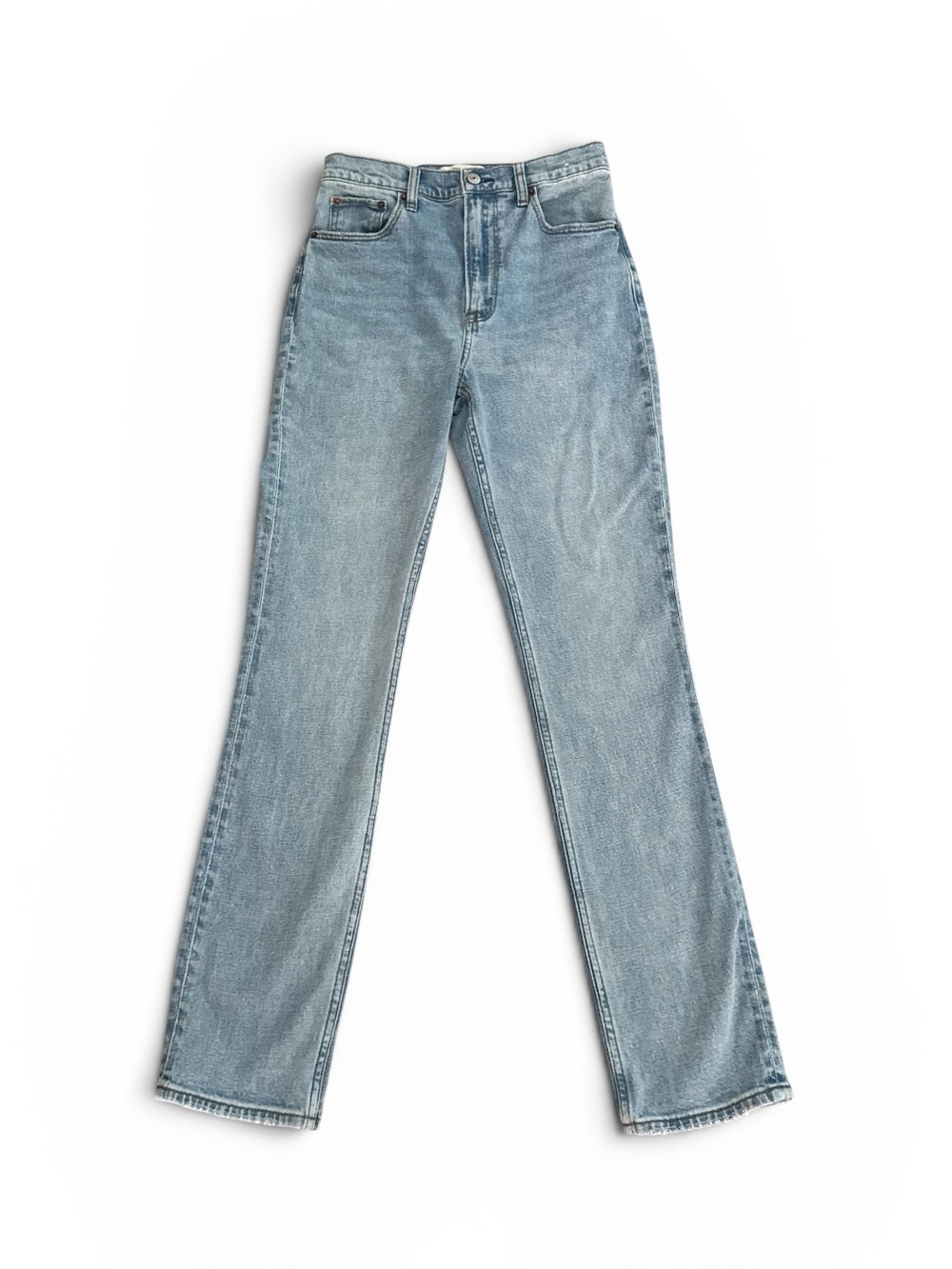 Abercrombie & Fitch Ultra High Rise 90s Straight Jean Medium Wash Sz 27 - Picture 7 of 12